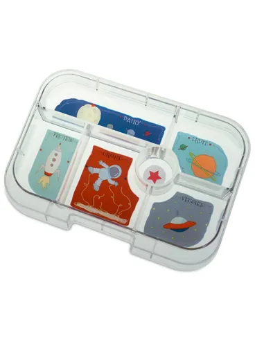 Szczelna średnia śniadaniówka Yumbox Original - surf blue / rocket
