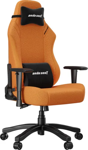 Fotel Anda Seat Luna L Orange Fabric Gamingowy do 100kg Tkanina Pomarańczowy