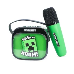 Mikrofon z głośnikiem Bluetooth OTL Technologies Minecraft 5W Zielony