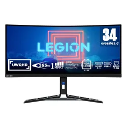 Monitor Lenovo Y34wz-30 (67B0UAC1EU) 34" UWQHD VA 165Hz OC 180Hz 1ms MPRT Zakrzywiony Gamingowy