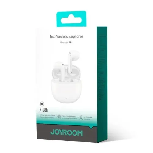 Słuchawki bezprzewodowe Joyroom Funpods JR-FB1 Douszne Bluetooth 5.3 Biały