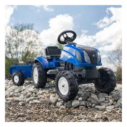 Falk Traktor na Pedały New Holland z Przyczepą i Otwieraną Maską 2-5 lat