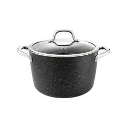 TESCOMA President Stone 6 l czarny - garnek aluminiowy z pokrywką