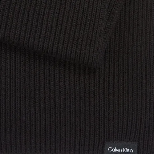 Calvin Klein clasic bumbac coaste tricot eșarfă K50k510996 CK Negru BAX