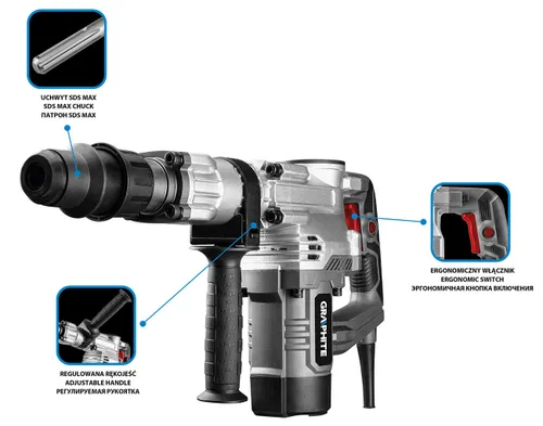 Отбойный молоток SDS Max Graphite 58G877