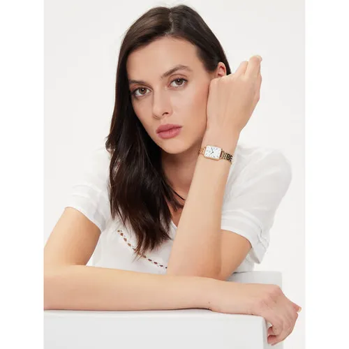 Daniel Wellington Quadro Roman Numerals 5-Link Watch DW00100688 Золото