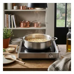DE BUYER Alchimy 2,3 l - garnek niski ze stali nierdzewnej