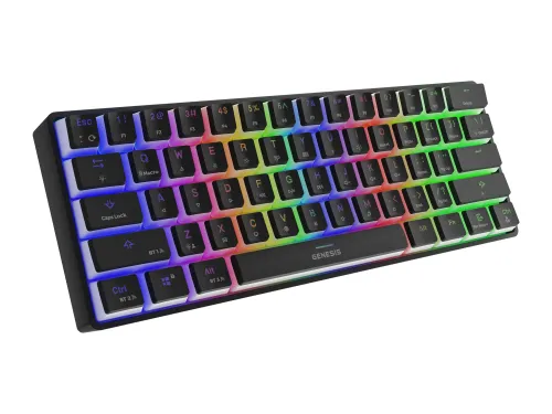 Klawiatura mechaniczna Genesis Thor 660 RGB Gateron Brown Czarny