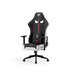 Fotel Diablo Chairs X-Player 2.0 Small do 90kg Skóra ECO Tkanina Biało-czarny
