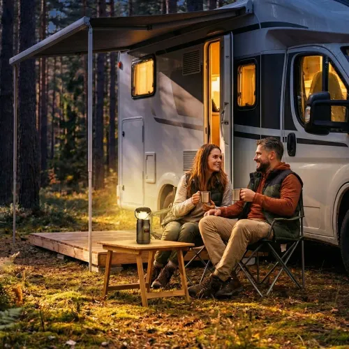 Radioodbiornik Hawk Expedition R30 Na korbkę, Solarne, Latarka, Radio FM Zielony