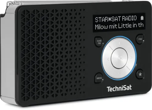 Radioodbiornik TechniSat DigitRadio 1 Radio FM DAB+ Czarno-srebrny
