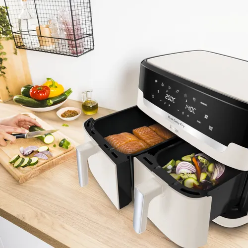 Air Fryer Frytkownica beztłuszczowa TEFAL EY942AE0 Dual Easy Fry XXL 11l z podwójnym koszem
