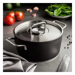 FISSLER Adamant 24 cm - garnek aluminiowy z pokrywką