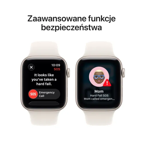 Apple Watch SE 3gen GPS 40mm koperta z aluminium (księżycowa poświata) + pasek sportowy rozmiar S/M (księżycowa poświata) 2025