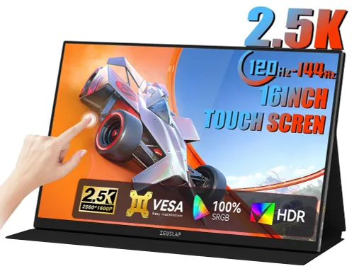Monitor ZEUSLAP P16KT 16" 2560x1600px IPS 144Hz 3 ms