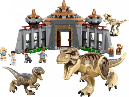 LEGO Jurassic World центр для посетителей: атака тиранозавра и хищника (76961)