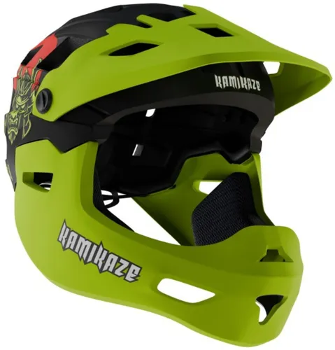 Kask KAMIKAZE Ronin Zielony Full Face (rozmiar M)