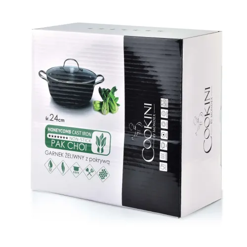 Garnek żeliwny z pokrywką COOKINI PAK CHOI 3,7 l