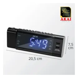 Budzik AKAI ACR-3888 Czarny