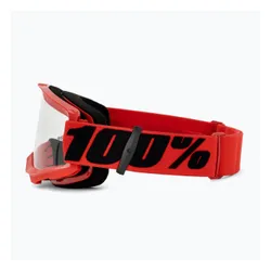 Gogle rowerowe 100% Strata 2 red/clear