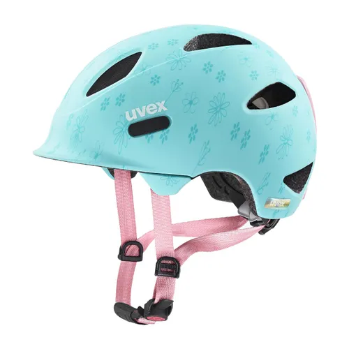 Kask rowerowy dziecięcy UVEX Oyo Style Jr flowers cyan matt