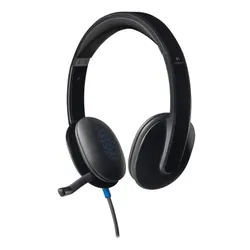 Słuchawki przewodowe z mikrofonem Logitech H540 Headset USB Nauszne Czarny