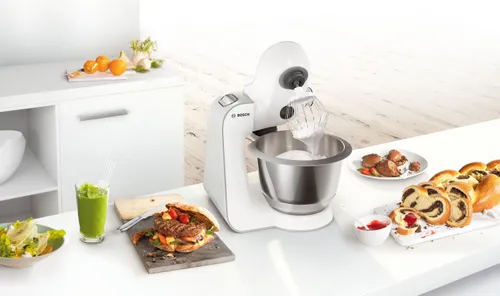 Robot kuchenny planetarny BOSCH MUM58231 1000W z rozdrabniaczem, maszynką do mięsa i blenderem kielichowym