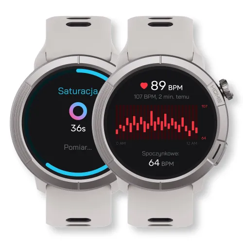 Smartwatch STELIO Activ Pro AI GPS 46mm Tytanowy