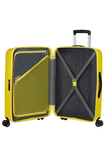 Чемодан American Tourister Rejoy среднего размера - electric yellow