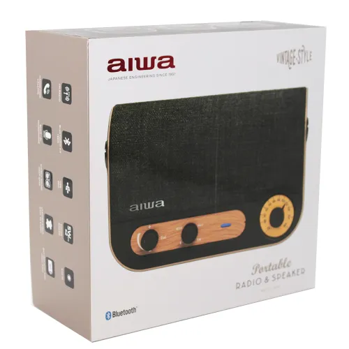 Radioodbiornik Aiwa RBTU-600 Radio FM Bluetooth Czarny