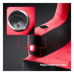 Fotel DIABLO CHAIRS X-Bager Czarno-Czerwony