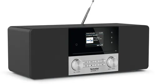 Radioodbiornik TechniSat DigitRadio 3 IR Radio FM DAB+ Internetowe Bluetooth Czarno-srebrny