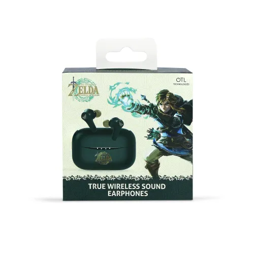 Słuchawki bezprzewodowe OTL Technologies The Legend of Zelda: TOTK TWS Earphones Dla Dzieci Dokanałowe Bluetooth 5.3 Ciemnozielony