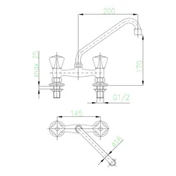 Bateria KFA ARMATURA Standard 301-510-00 Chrom