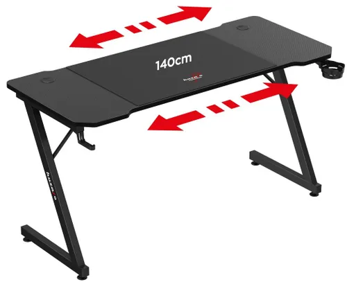 Biurko gamingowe HUZARO Hero 3.3 Czarny