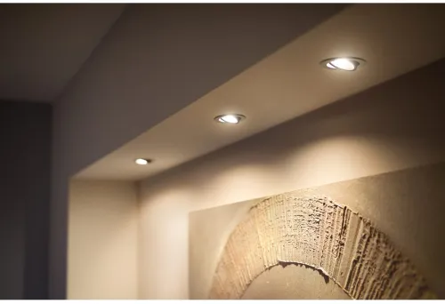 Oświetlenie punktowe Philips Hue White Ambiance Milliskin 3 szt. Srebrny