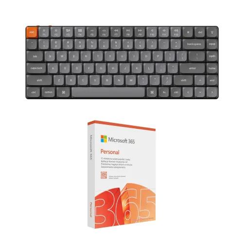 Klawiatura KEYCHRON K3 Max QMK/VIA Wireless RGB Hot-Swap Brown Switch + Program MICROSOFT 365 Personal