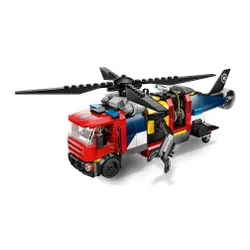 LEGO City 60462 Zestaw z helikopterem, wozem strażackim i łodzią podwodną