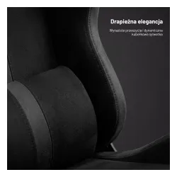 Fotel Diablo Chairs X-One 2.0 Normal Burned Black Gamingowy do 140kg Tkanina Czarny