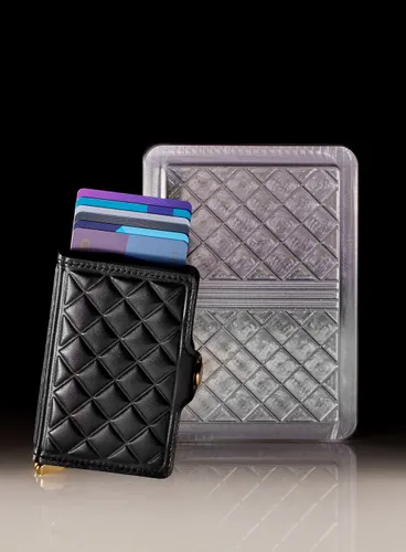 Кошелек Secrid Premium Slimwallet Emboss Diamond RFID - черный