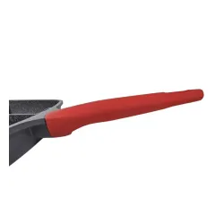 MONETA Pro Grill 49,8 x 33 cm czarna - patelnia grillowa nieprzywierająca dzielona