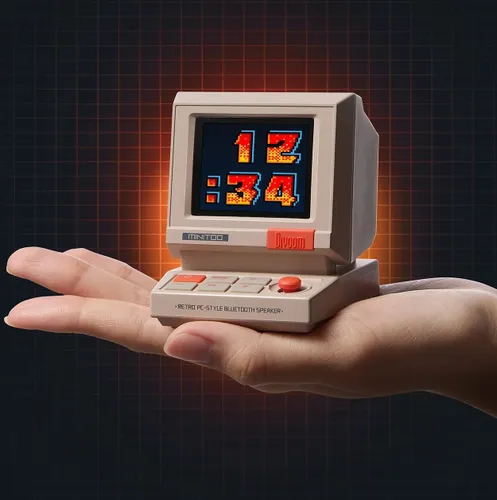 Głośnik mobilny DIVOOM MiniToo Retro Pixel Biały