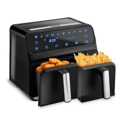 Air Fryer Frytkownica beztłuszczowa BERDSEN BD-653 8l z podwójnym koszem