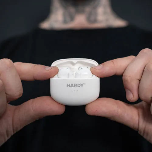 Słuchawki bezprzewodowe 3mk HARDY LifePods Pro ANC Dokanałowe Bluetooth 5.3 Biały