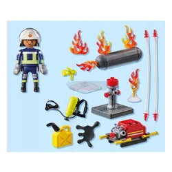 PLAYMOBIL ACT!ON HEROES 71826 STRAŻAK Z POMPĄ WODNĄ zestaw dla dzieci