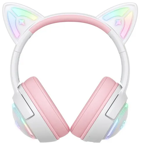 Słuchawki ONIKUMA GT838 Nauszne Biało-różowy