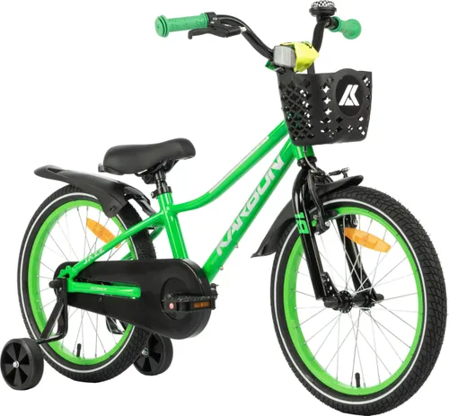 Rower dziecięcy KARBON Jazz 18 cali dla chłopca Zielony