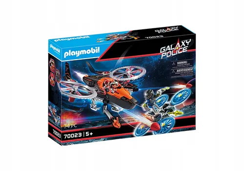 Playmobil 70023 galaxy police пиратский вертолет