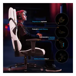 Fotel DIABLO CHAIRS X-One 2.0 Prime Biało-czarny
