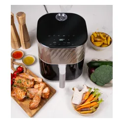 Air Fryer Frytkownica beztłuszczowa BLENDYGO Air 6l z okienkiem do obserwacji postępów gotowania Szampański